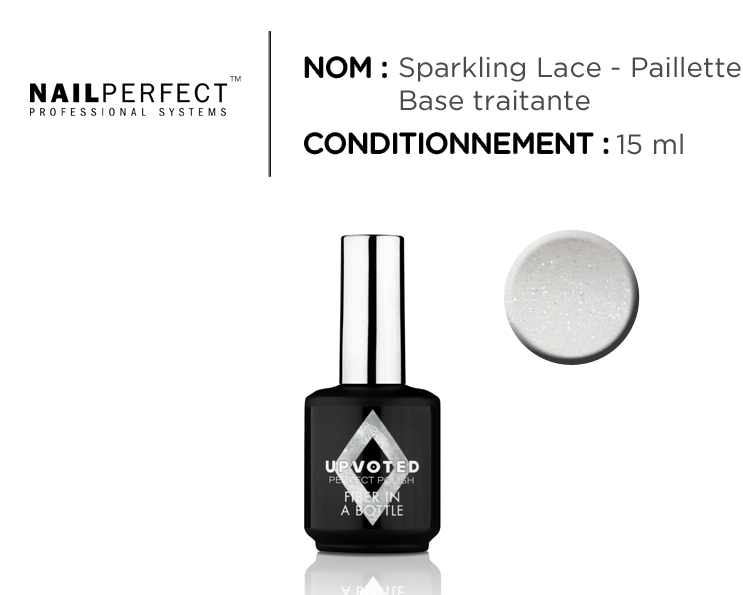 NailPerfect - Fiber in a Bottle - Sparkling Lace