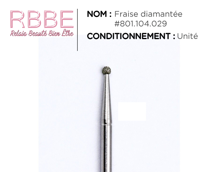 Fraise manucure ongle – Grosse Boule Diamantée