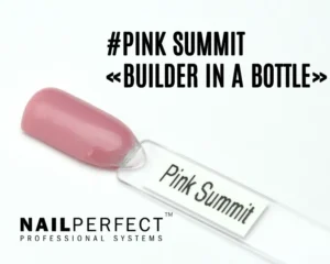 Capsule du Builder in a Bottle NailPerfect Pink Summit, rose chaud opaque et lumineux, sans TPO.