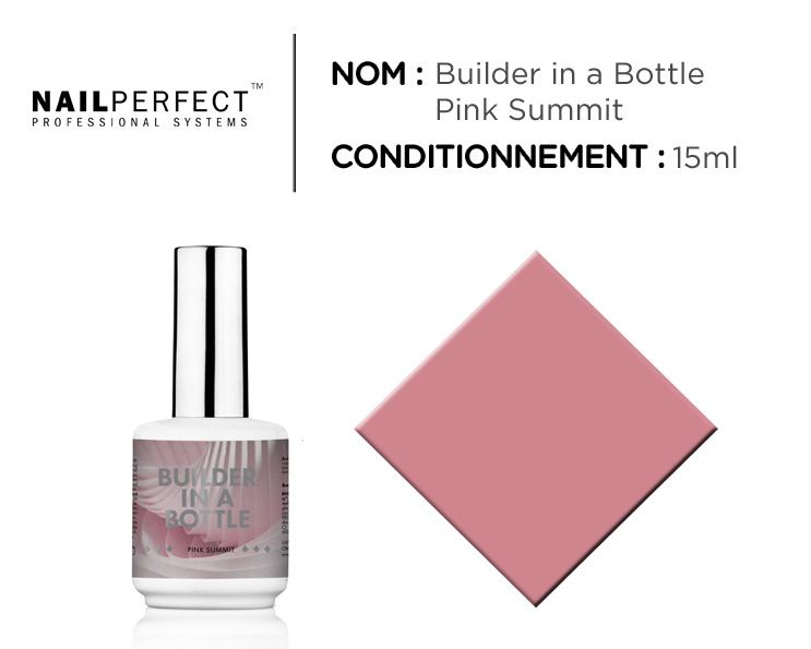 NailPerfect builder in a bottle pink summit