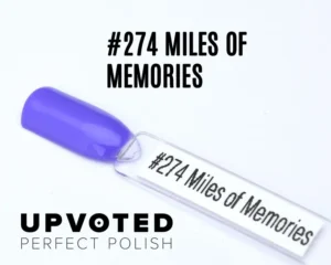 Capsule du vernis semi-permanent NailPerfect Upvoted #274 Miles of Memories, violet lavande lumineux et moderne.