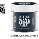 artistic nail design dip lights camera dance
