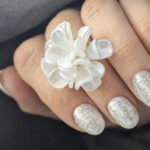 Vernis semi-permanent professionnel CND Shellac Night Brilliance argent scintillant haute brillance