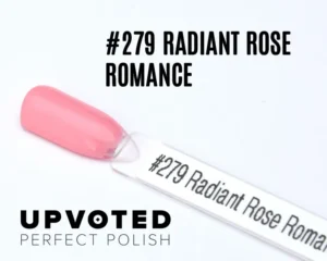 Capsule du vernis semi-permanent NailPerfect Upvoted #279 Radiant Rose Romance, rose vif et romantique.