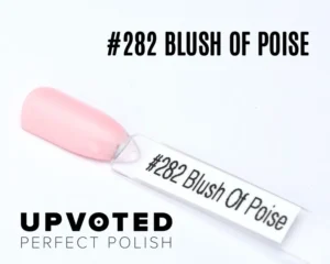 Capsule du vernis semi-permanent NailPerfect Upvoted #282 Blush of Poise, rose poudré clair et élégant.