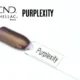 Capsule du vernis semi-permanent professionnel CND™ Shellac Purplexity, violet métallisé aux reflets bronze et or rosé.