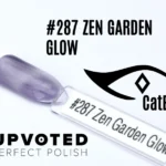 Capsule du vernis semi-permanent NailPerfect Upvoted Cat Eye #287 Zen Garden Glow, lavande grisé lumineux aux reflets argentés.