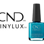Flacon du vernis CND™ VINYLUX™ Boats & Bikinis – vernis bleu océan longue tenue.