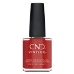 Flacon de vernis longue tenue CND Vinylux Devil Red rouge intense brillant 15 ml