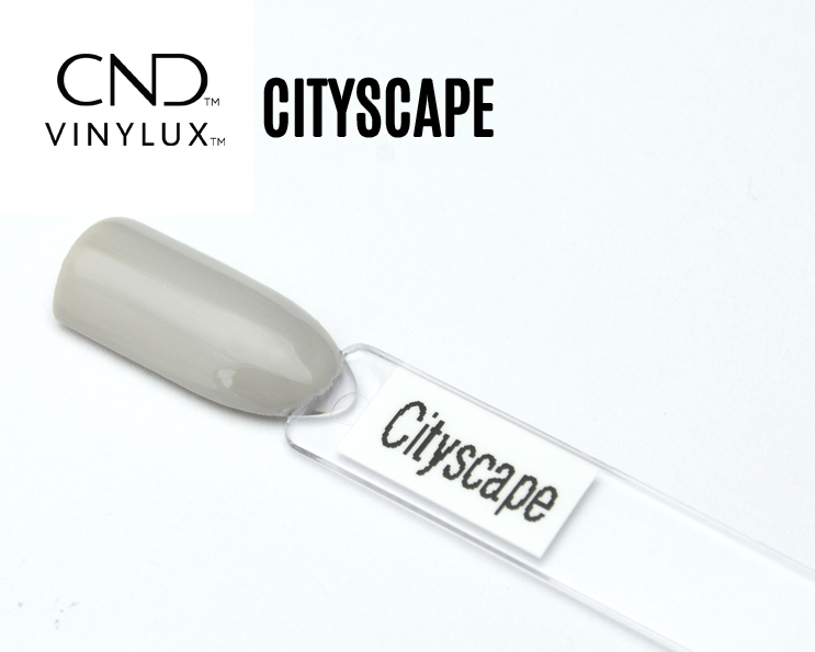 Capsule de vernis gris clair CND Vinylux Cityscape  
