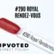 Capsule du vernis semi-permanent NailPerfect Upvoted #290 Royal Rendez-Vous, rouge royal chaud et élégant.