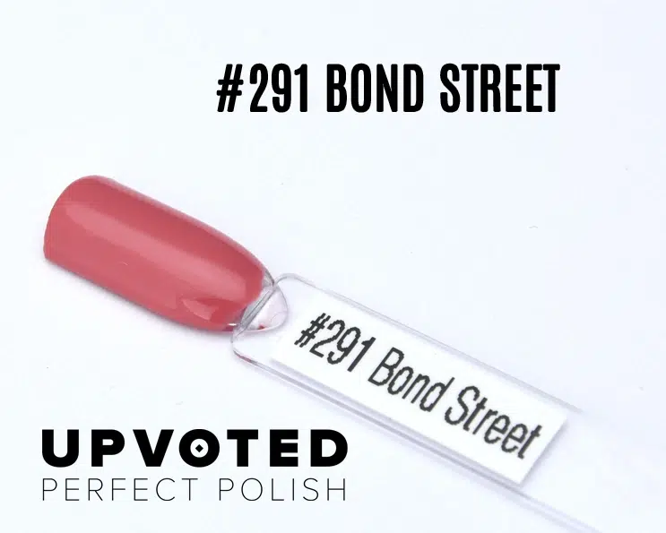 Capsule du vernis semi-permanent NailPerfect Upvoted #291 Bond Street, rose terre cuite doux et élégant.