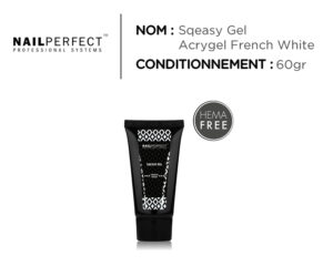NailPerfect Sqeasy Gel French White Acrygel
