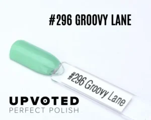 Capsule du vernis semi-permanent NailPerfect Upvoted #296 Groovy Lane, vert menthe doux et frais.