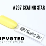 Capsule du vernis semi-permanent NailPerfect Upvoted #297 Skating Star, jaune pastel lumineux et estival.