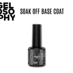 Flacon 7 ml de la base gel soak-off transparente Gelosophy Soak Off Base Gel Astonishing Nails, effet lissant et adhérent.