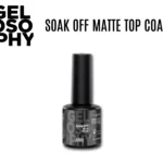 Flacon 7 ml du Gelosophy Soak Off Matte Top Gel Astonishing Nails – finition transparente ultra-mate pour manucures gel professionnelles.