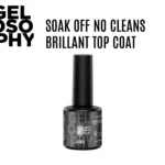 Flacon 7 ml du top gel soak-off “No-Cleanse Brilliant” transparent ultra-brillant de la gamme Gelosophy Astonishing Nails.