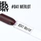 Capsule du vernis semi-permanent AstonishingNails Gelosophy #041 Merlot, un bordeaux sombre intense et élégant