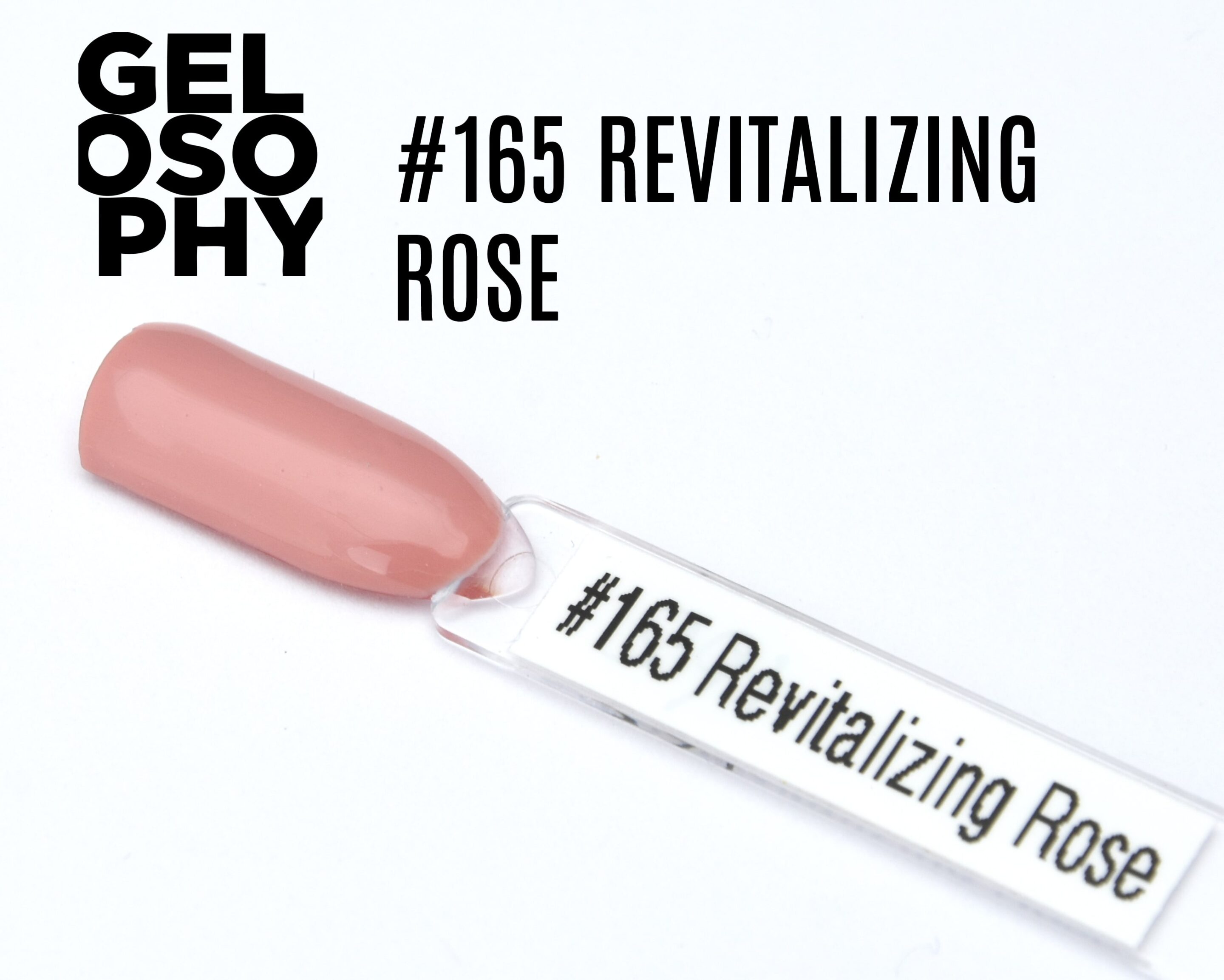 Capsule du vernis semi-permanent AstonishingNails Gelosophy #165 Revitalizing Rose, un rose nude doux et élégant