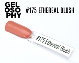 Capsule du vernis semi-permanent AstonishingNails Gelosophy #175 Ethereal Blush, un rose pêche doux et brillant.