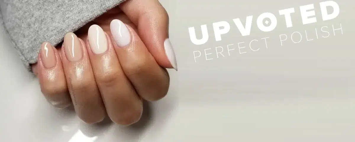 Manucure tendance nude élégante : cinq teintes NailPerfect Upvoted #213 Light Rose, #214 Morning Dew, #215 Adam & Eve, #216 Almost Naked, #217 Flower Garden sur ongles naturels