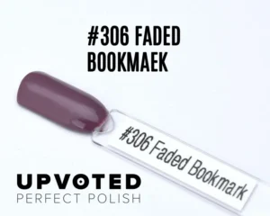 Capsule du vernis semi-permanent NailPerfect Upvoted #306 Faded Bookmark, un mauve grisé doux et élégant.