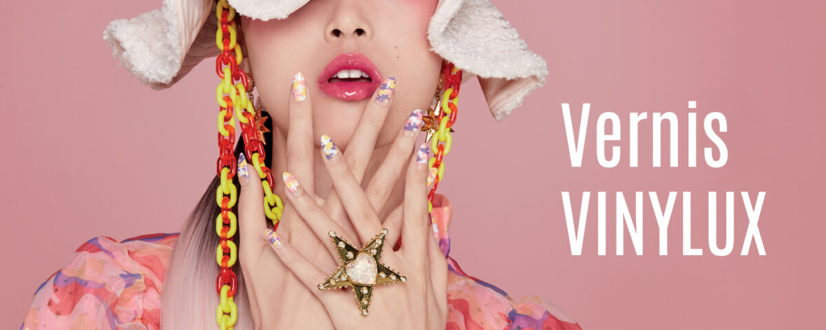 Manucure artistique avec vernis longue tenue CND Vinylux aux couleurs tendance, brillance professionnelle sans lampe UV