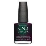 Bouteille de vernis vert foncé scintillant CND Vinylux Forever Green  