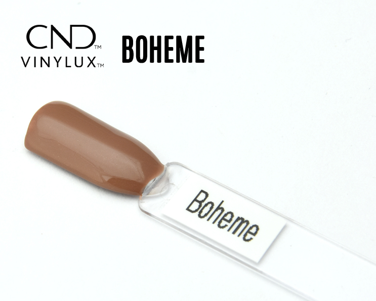 Capsule CND Vinylux Bohème – Brun nude chaud Capsule CND Vinylux Bohème couleur brun nude lumineux