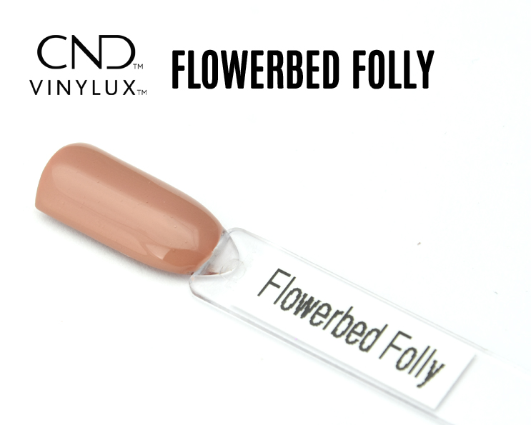 Capsule de vernis nude rosé CND Vinylux Flowerbed Folly