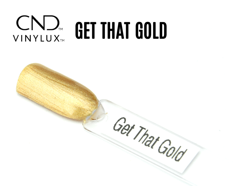 Capsule couleur or métallisé du vernis CND Vinylux Get That Gold