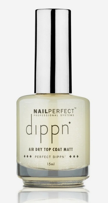 NailPerfect Dippn Air Dry Top Coat Matt Top Coat Mate DIP Gel porcelaine