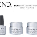 Pack gel CND Brisa tenue maximale avec base coat et deux gels de construction professionnels