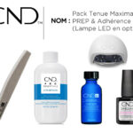 Pack CND Shellac tenue maximale avec ScrubFresh, NailFresh, Base Epic Smoothing et lampe LED