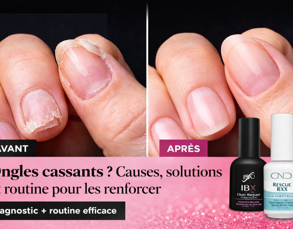 ongles cassants avant apres solutions routine renforcer ongles ibx rescue rxx