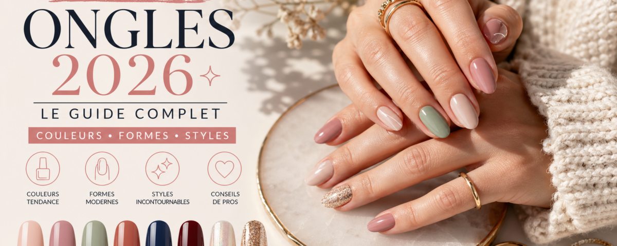 tendance ongles 2026 manucure couleurs nude vert sauge brun chocolat formes squoval amande courte nail art minimaliste glazed jelly nails