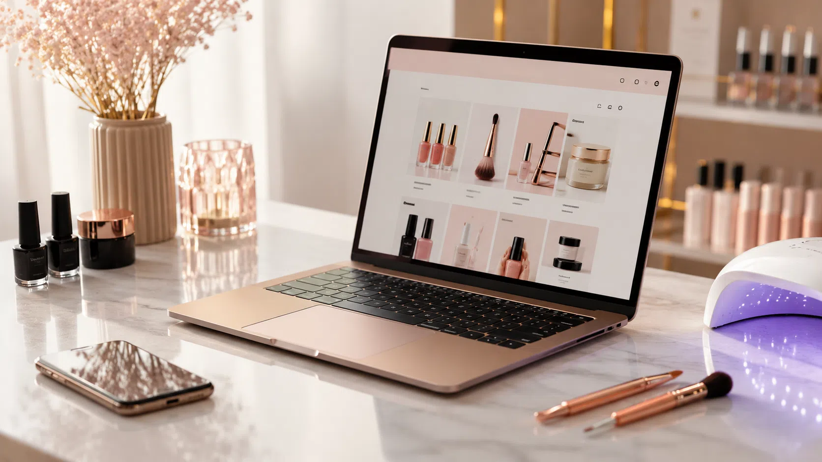 Commande en ligne de produits professionnels pour l’onglerie sur RBBE
