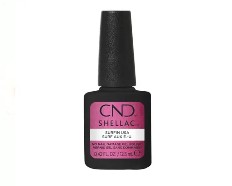 Flacon CND Shellac Surfin USA 12,5 ml vernis rose framboise