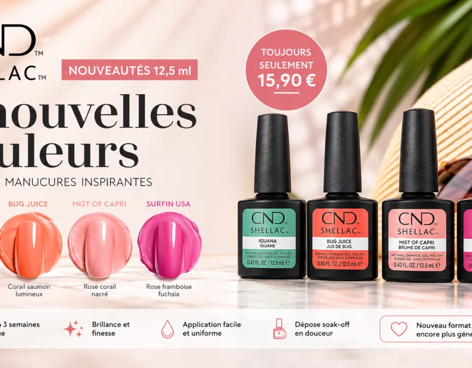 Nouvelles couleurs CND Shellac 12,5 ml Iguana Bug Juice Mist of Capri et Surfin USA