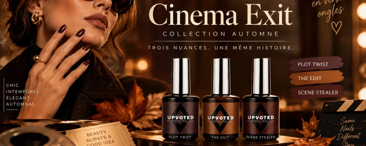 Vernis marron pour l’automne – collection NailPerfect Upvoted Cinema Exit