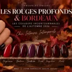 Vernis rouge profond et bordeaux automne 2026 – couleurs tendance pour les ongles