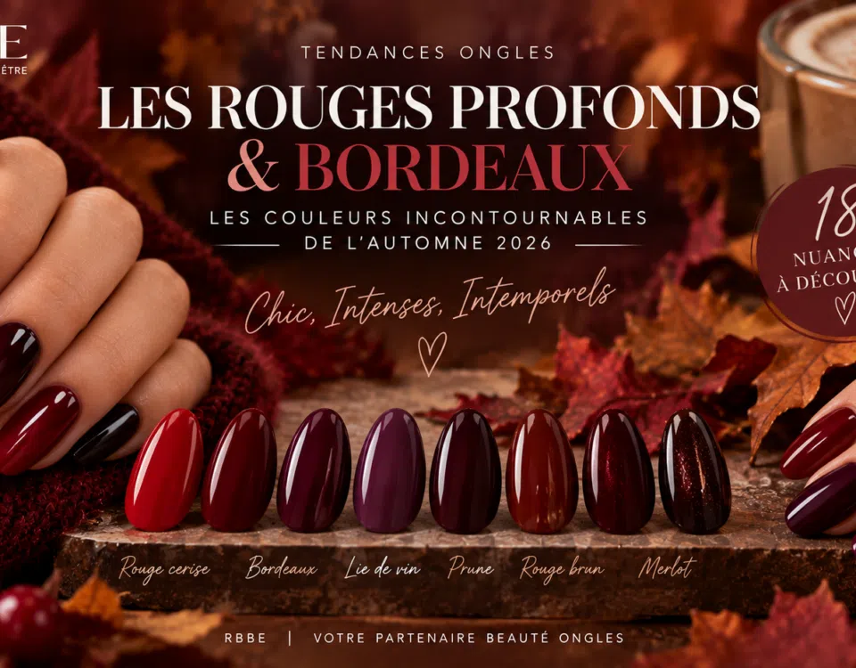 Vernis rouge profond et bordeaux automne 2026 – couleurs tendance pour les ongles